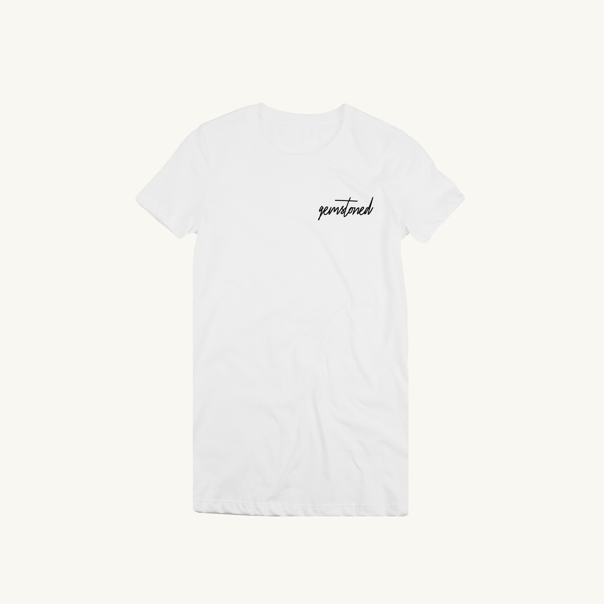 Gemstoned Tee Shirt White