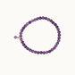 Amethyst Gemstone Slip On Bracelet (February Birthstone)