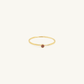 Gold Filled Birthstone Ring Garnet CZ (January)