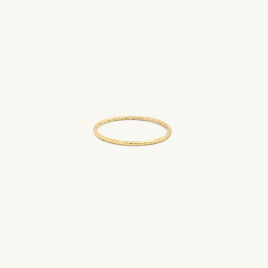 Gold Filled Shimmer Stacking Ring